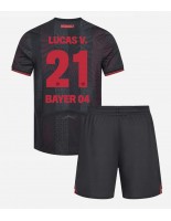 Otroške Nogometnih dresov Bayer Leverkusen Lucas Vazquez #21 Domači 2025-26 Kratki rokavi (+ hlače)